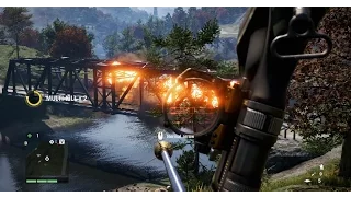 Far Cry 4 - Explosive Arrow Ambush on Bridge Convoy
