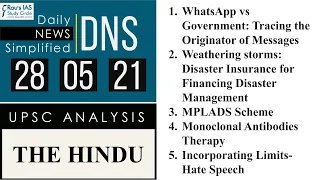 THE HINDU Analysis, 28 May 2021 (Daily Current Affairs for UPSC IAS) – DNS