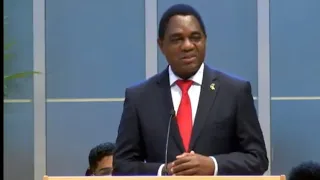 President Hakainde Hichilema Sings 'No Abiding City Here' One of his Favourite Hymns