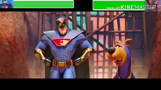 Scooby doo and blue falcon vs captain caveman (with healthbars)