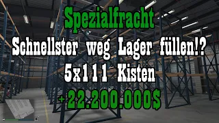 Teil 1: +22.200.000$ - Schnellste Methode Spezialfracht 5x111 Kisten zu sammeln!?