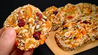 Super energy dessert without baking, without sugar, without gluten! A healthy snack for every day!