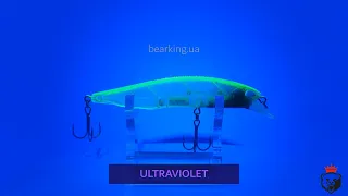 Воблер Bearking Realis Jerkbait 100SP - I + Ультрафіолет. Відеодемонстрація воблера 4К.