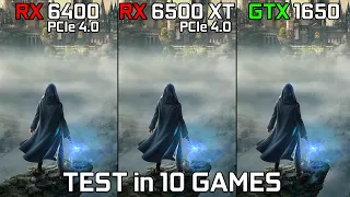 RX 6400 vs RX 6500 XT vs GTX 1650 - Test in 10 Games