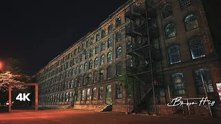 8 Hours of City White Noise from Huge Warehouse near PortㅣSoundscape of City at Nightㅣ4K Ambience