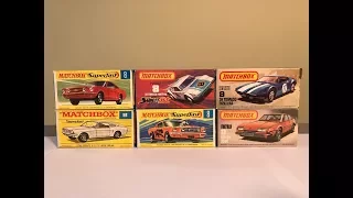 Matchbox Superfast No. 8 (FORD MUSTANG, WILD CAT DRAGSTER, DE TOMASO PANTERA, ROVER 3500)