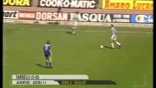 Gran goal di Tardelli contro l'Ascoli