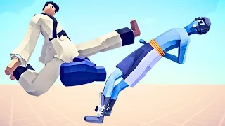 TAEKWONDO VS MASTERS OF FIGHT (TITANIUM BOXER) Totally Accurate Battle Simulator TABS