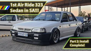 Air Ride Mazda 323 Complete! It's Glorious!