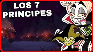 los 7 principes demoniacos de cada anillo en helluva boss y hazbin hotel