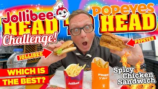 JOLLIBEE v POPEYES Spicy Chicken Sandwich HEAD to HEAD CHALLENGE! Which is The Best? 🔥