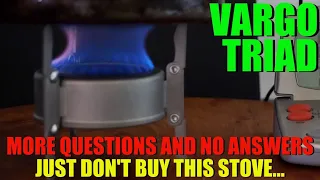The Vargo Triad Alcohol Stove - Just DON'T Buy It...