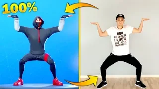 FORTNITE DANCES IN REAL LIFE BUT THEY ARE 100% IN SYNC! (Best Fortnite Dances in Real Life)