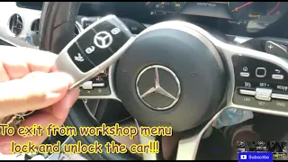 How to open SECRET Mercedes-Benz hidden workshop menu on E-Class