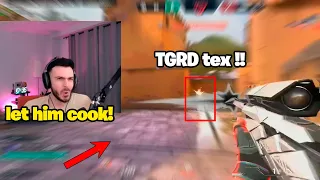 tex crazy ACE! Tarik reacts to VALORANT G2 vs TGRD