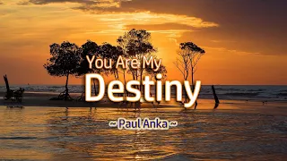 You Are My Destiny - KARAOKE VERSION - in the style of Paul Anka