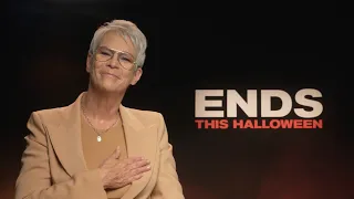 Jamie Lee Curtis Chokes Up In Final Emotional HALLOWEEN ENDS Interview