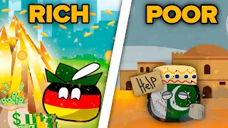 Comparison of the Richest and Poorest Countryballs | Countryballs Animation