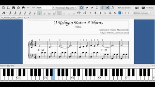 Partitura - O Relogio Bateu 3 horas - Mario Mascarenhas