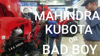 WHICH TRACTOR SHOULD WE BUY | Mahindra, Kubota, or Bad Boy | Epic Homestead Tractor Search