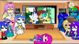 mlp react to magic of friendships grow song made by flutter525 read description