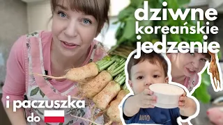 DZIWNE KOREAŃSKIE POTRAWY, które jemy na co dzień + paczusia do Polski