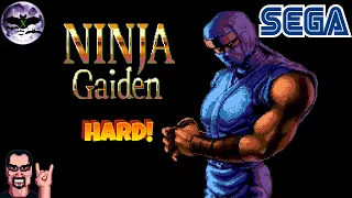 Ninja Gaiden прохождение [ Hard ] | Игра (SEGA Genesis, Mega Drive, SMD) Стрим rus