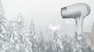 Hair Dryer +  Blizzard Storm Relaxing Sounds for Sleep & Study