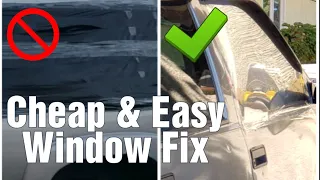 Car window won't roll up? This is the BEST way to temporarily fix a broken car window!