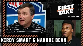 Georgia HC Kirby Smart & LB Nakobe Dean preview the 2022 NFL Draft | First Take