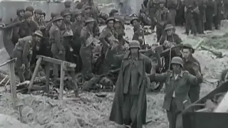 D-Day Normandy Landings REAL FOOTAGE IN COLOR