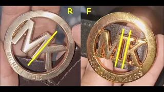 Michael Kors belt real vs fake. How to spot original Louis Vuitton signature belts