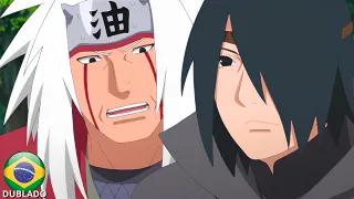 SASUKE E JIRAIYA SALVAM NARUTO DE URASHIKI OTSUTSUKI EM BORUTO DUBLADO