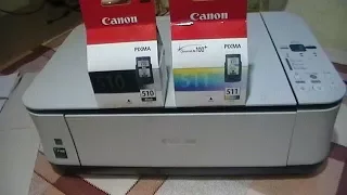 Устанавливаем новые картриджи в струйный принтер МФУ Canon MP250