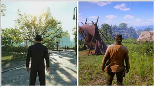 Mafia 1 Remake Vs Red Dead Redemption 2 Side By Side Comparison