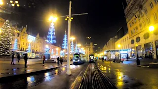 🎅🎄🚊Linija 14/Line 14_❄️Snijeg/Snow_Zapruđe-Mihaljevac  (Advent in Zagreb 2020)