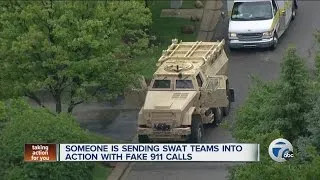 Someone is sending SWAT teams into action with fake 911 calls