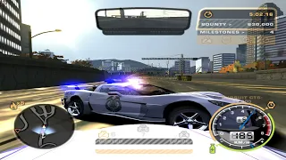 Mercedes SL 500 - 4 destroyed 7 spikes 6 damage 12 roadblock 6.31.46 - NFS Most Wanted
