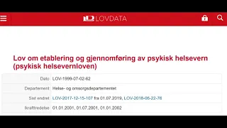 Innføringskurs i jus for sosialt arbeid, barnevern og vernepleie - video 20