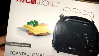 Clatronic automatic toaster TA 3565 unboxing and instructions