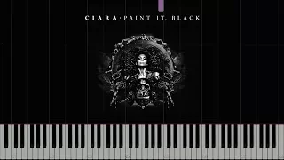 Ciara - Paint It Black | Synthesia Piano Tutorial + Music Sheet