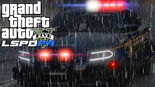 Playing GTA 5 as a Deputy Sheriff | Rainy Patrol | #lspdfr #gtav