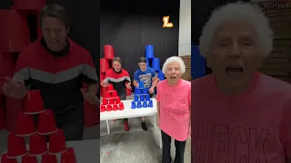 Cup Stacking Bucket Race w/ Ross Smith and Granny!