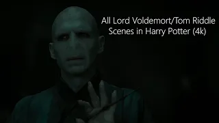 All Lord Voldemort/Tom Riddle Scenes | Harry Potter (4K ULTRA HD)