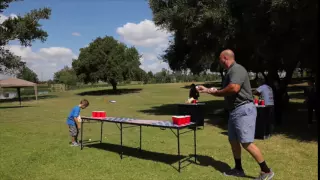 【Calshop】Sports Festival ® Portable Beer Pong Table - U.S. flag