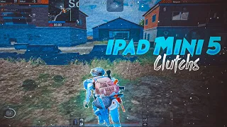 IPAD MINI 5 BEST OF 1V4 CLUTCHES PUBG MOBLIE // BEST SQUD WIPES // 4finger // PUBG MOBILE