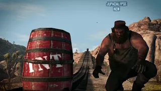 Robbing a Machine Gun in Gaptooth Ridge with Irish (Red Dead Redemption) - Free Aim