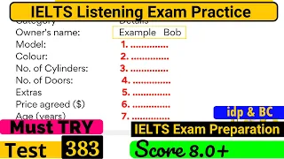 IELTS Listening Practice Test 2023 with Answers [Real Exam - 383 ]