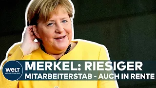 ANGELA MERKEL: 10.000 Euro für einen Büroleiter! Riesiger Mitarbeiterstab - auch im Ruhestand