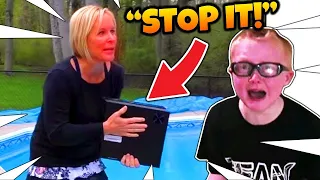 Psycho Parent DESTROYS PS4 over Fortnite (CRAZY)